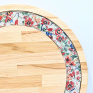 Picture of BIG DECOR ROUND BOARD with Ceramic Flowers MIX