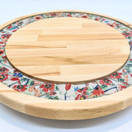 Picture of BIG DECOR ROUND BOARD with Ceramic Flowers MIX