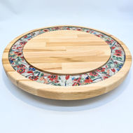 Picture of BIG DECOR ROUND BOARD with Ceramic Flowers MIX