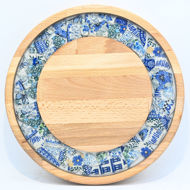 Picture of SMALL DECOR ROUND BOARD Flowers Mix