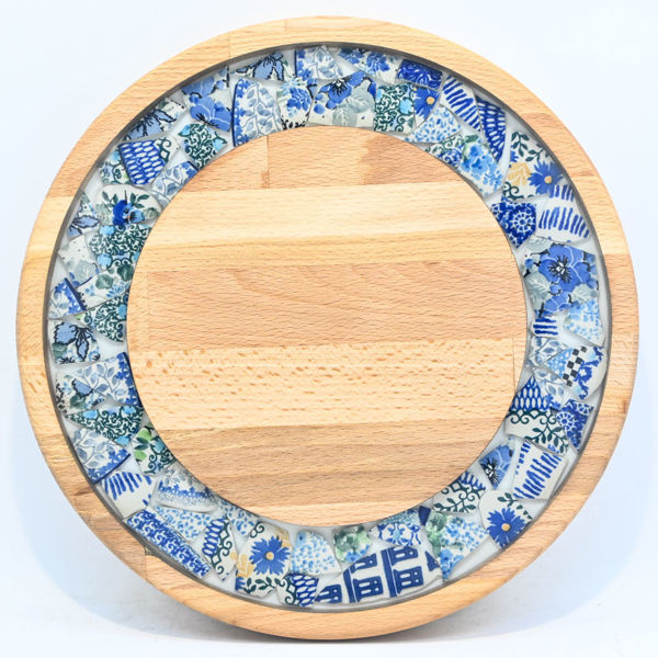 Picture of SMALL DECOR ROUND BOARD Flowers Mix