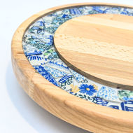 Picture of SMALL DECOR ROUND BOARD Flowers Mix