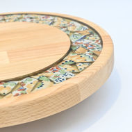 Picture of SMALL DECOR ROUND BOARD Flowers Mix