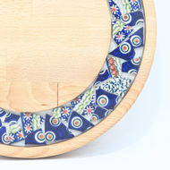 Obrazek Taca mała obrotowa - ceramika MIX  KWIATY