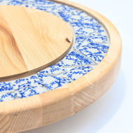 Obrazek Taca mała obrotowa - ceramika MIX KWIATY