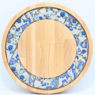 Obrazek Taca mała obrotowa - ceramika MIX KWIATY