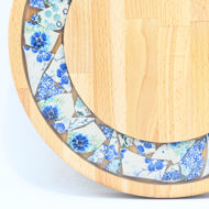 Obrazek Taca mała obrotowa - ceramika MIX KWIATY