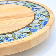 Obrazek Taca mała obrotowa - ceramika MIX KWIATY