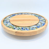 Obrazek Taca mała obrotowa - ceramika MIX KWIATY