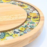 Obrazek Taca mała obrotowa - ceramika MIX KWIATY