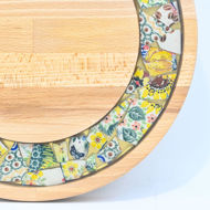 Obrazek Taca mała obrotowa - ceramika MIX KWIATY