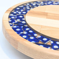 Obrazek Taca mała obrotowa - ceramika MIX  KWIATY