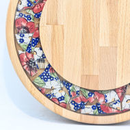 Obrazek Taca mała obrotowa - ceramika MIX KWIATY