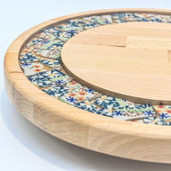 Obrazek Taca mała obrotowa - ceramika MIX KWIATY