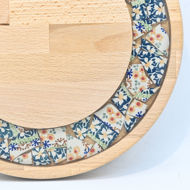 Obrazek Taca mała obrotowa - ceramika MIX KWIATY