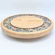 Obrazek Taca mała obrotowa - ceramika MIX KWIATY