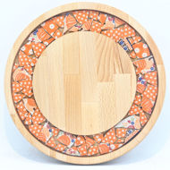 Picture of SMALL DECOR ROUND BOARD Flowers Mix