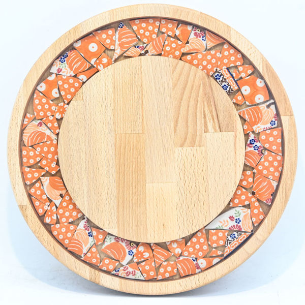 Picture of SMALL DECOR ROUND BOARD Flowers Mix