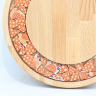 Picture of SMALL DECOR ROUND BOARD Flowers Mix