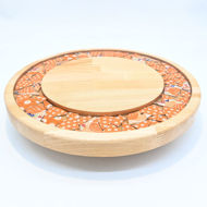 Picture of SMALL DECOR ROUND BOARD Flowers Mix