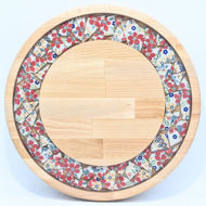 Obrazek Taca mała obrotowa - ceramika MIX KWIATY