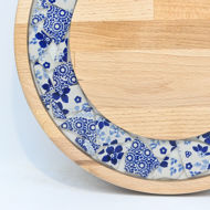 Obrazek Taca mała obrotowa - ceramika MIX KWIATY