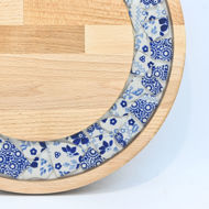 Obrazek Taca mała obrotowa - ceramika MIX KWIATY