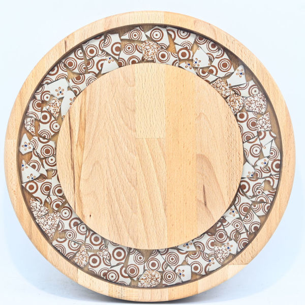 Obrazek Taca mała obrotowa - ceramika MIX