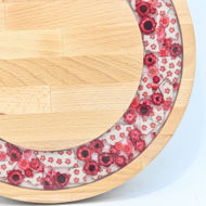 Obrazek Taca mała obrotowa - ceramika MIX KWIATY