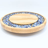 Picture of SMALL DECOR ROUND BOARD Flowers Mix