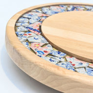 Obrazek Taca mała obrotowa - ceramika MIX KWIATY