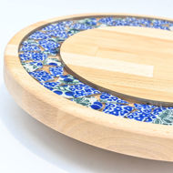 Obrazek Taca mała obrotowa - ceramika MIX KWIATY