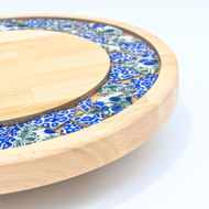 Obrazek Taca mała obrotowa - ceramika MIX KWIATY