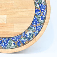 Obrazek Taca mała obrotowa - ceramika MIX KWIATY