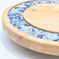 Obrazek Taca mała obrotowa - ceramika MIX KWIATY