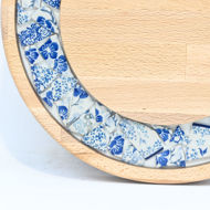 Obrazek Taca mała obrotowa - ceramika MIX KWIATY