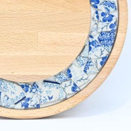 Obrazek Taca mała obrotowa - ceramika MIX KWIATY